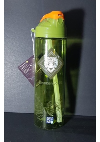 Amazon Tritan Desenli Pipetli Matara 630cc Çok Renkli
