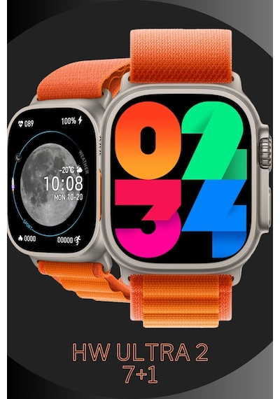 Wearfitpro Wearfit Hw Ultra 2 7 Kordonlu Akıllı Kol Saati Smart Watch Model:inç 49mm Amoled Ekran Gri