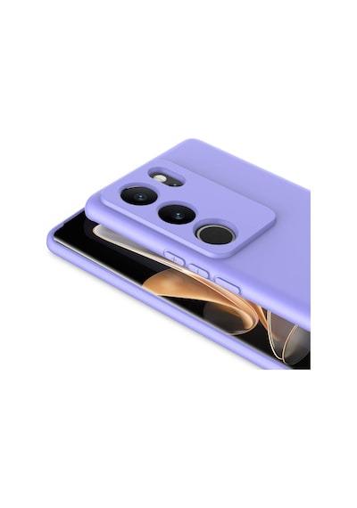 Vivo V29 5g Kılıf Lansman İçi Kadife Kamera Korumalı Mara Silikon Kılıf