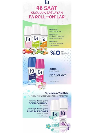 Kadın Soft & Control Roll-on 50 Ml Yasemin Kokulu 1 Adet