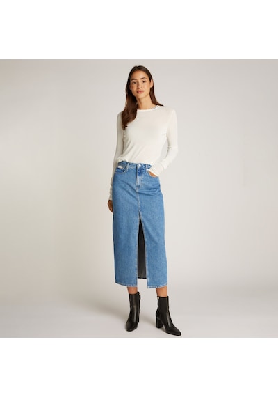 Calvin Klein Maxi Kadın Lacivert Etekdüzj20j224532