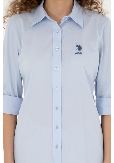U.S. Polo Assn. U.s. Polo Assn. Kadın Uzun Kollu Gömlek 2086493 Açık Mavi