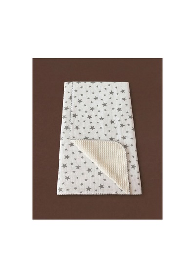 %100 Pamuk Bebek Battaniyesi Pikeli 100x100 Gri