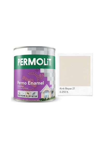Permolit Enamel Sentetik Yağlı Boya Kırık Beyaz 0.250 Lt. 250 ML