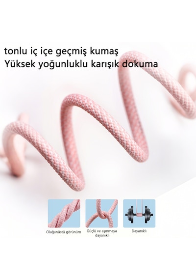 20w Type c Lightning Hızlı Şarj Kablosu Kalın Dokuma Apple iPhone 13 12 11 x Uyumlu Akıllı Çipli 1m Mavi Tip