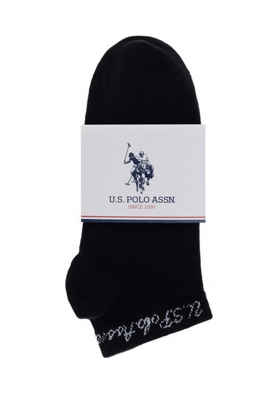 U.S. Polo Assn. 5' Li Patik Çorap James Cora Siyah