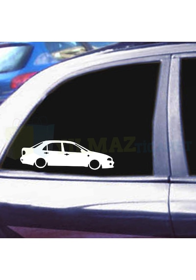 Fiat Marea Basık Araç Oto Sticker Kelebek Cam Yapıştırma 1 Çift