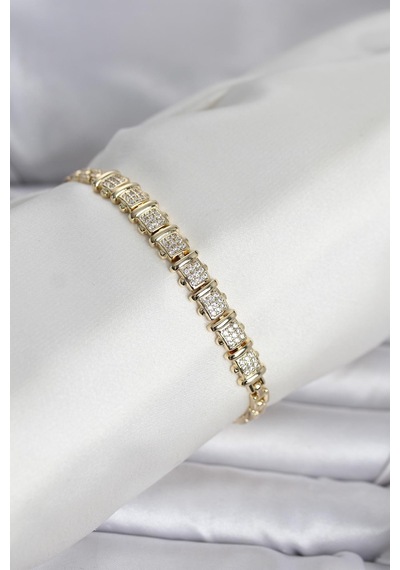 Xuping Model Zirkon Taşlı Gold Renk Kadın Bileklik Tj-bb8415 Tdrtr