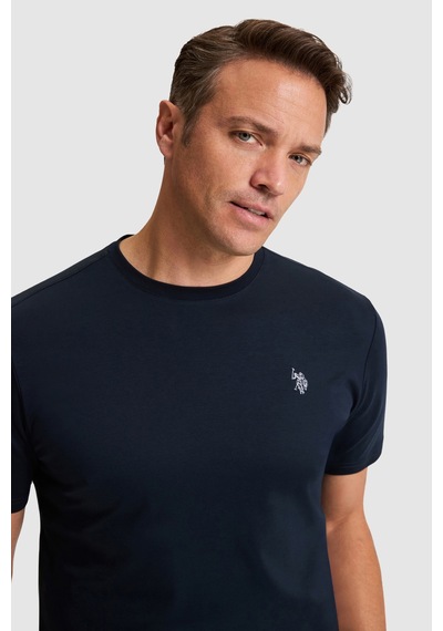 U.s. Polo Assn. Erkek Koyu Lacivert Tişört Basic 50324944-vr100
