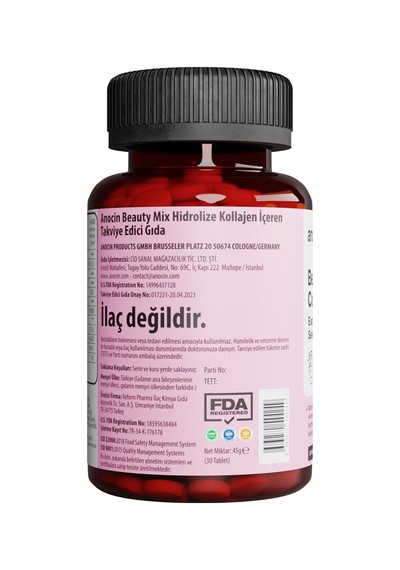Beauty Mix Collagen Tip I,ıı,ııı +elastin,biotin,zinc, Vitamin C, Selenyum, Hyaluronic Acid, Kolajen