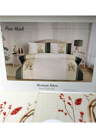 Özdilek Nev Serisi-bej Pine Hush Özel-çift Kişilik Nevresimtakımı