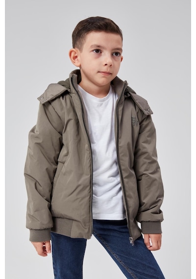Benitto Kids Erkek Çocuk Kapüşonlu Mevsimlik Ceket 51313 Haki