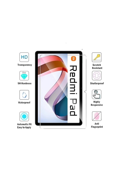 Xiaomi Redmi Pad Tablet Uyumlu Kılıf Ekran Koruyucu Ve Kalem Zırh Kaplama 3in1 Set Arka Kapak
