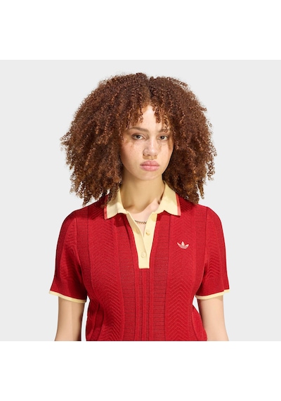 Adidas Polo Sh Sleeves Kadın Kırmızı Polo Yaka T-shirt Kr7060 2800278