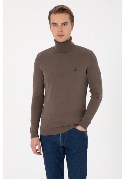 U.s. Polo Assn. Erkek Vizon Kazak /triko 50313640-vr052 Vızon