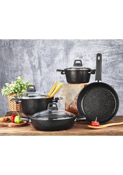 ORION 7 PARÇA GRANİT SET SİYAH