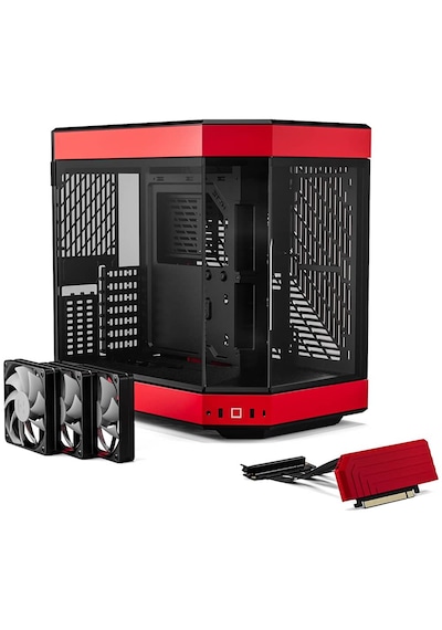 Hyte Y60 Siyah-kırmızı Temperli Cam Usb 3.2 E-atx Premium Mid Tower Gaming Kasa Cs-hyte-y60-br
