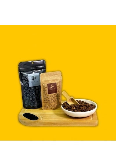 Kahve Baskılı Kağıt Alüminyum Doypack 8,5x14 50 Gram 50 Adet