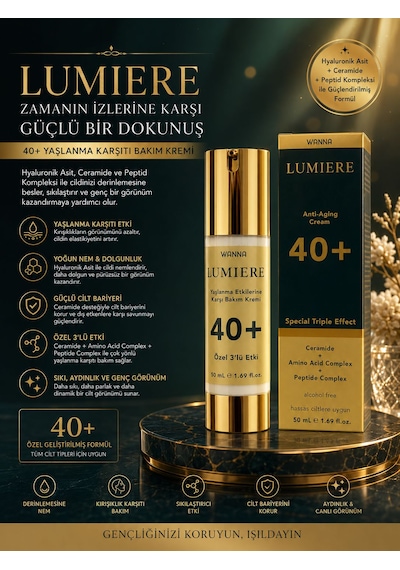 Wanna Lumiere Yaşlanma Etkilerine Karşı Bakım Kremi 50 ML