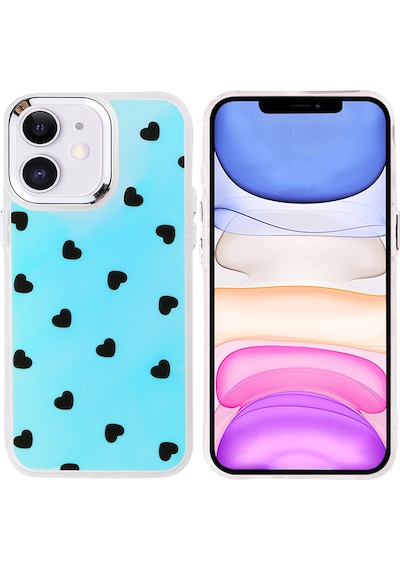 Apple Uyumlu iPhone 11 Kılıf Airbag Tasarımlı Zore Hadra Kapak Kalp