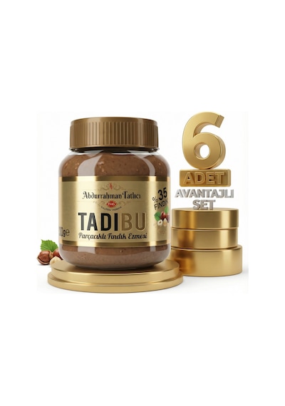 Tadıbu Parçacıklı Fındık Ezmesi 6x330 Gr