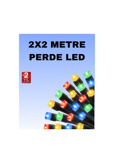 Noel Ve Parti Dekorasyonu İçin 2x2 Led Perde Işık 8 Fonksiyonlu Belirtilmemiş Belirtilmemiş