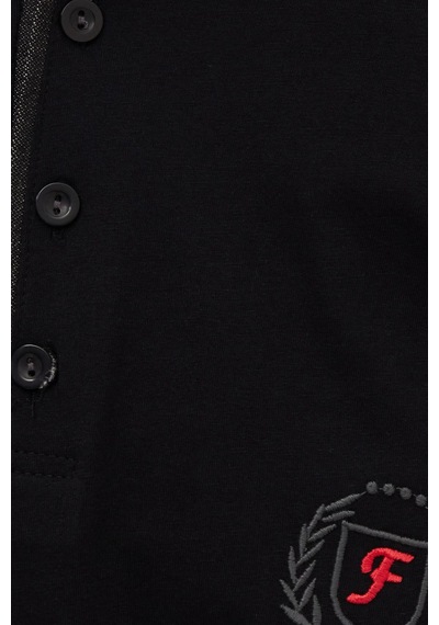 Tudors Erkek Standart Fit %100 Pamuk Bisiklet Yaka Beli Lastikli Siyah Pijama Takımı-37949 Siyah