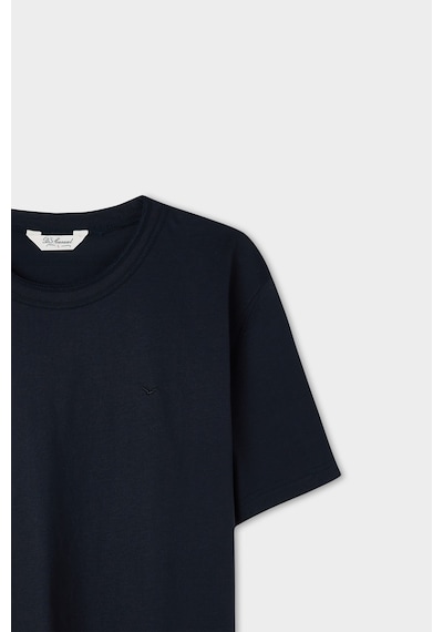 D's Damat Ds Damat Regular Fit Lacivert Düz %100 Pamuklu T-shirt 4hc1447010352 101