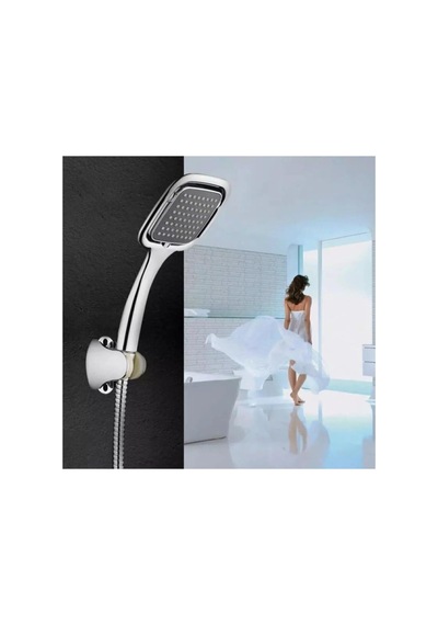 3'lü Set Banyo Bataryası Lavabo Bataryası Kare Duş Seti 5 Yıl Garanti 285 ML