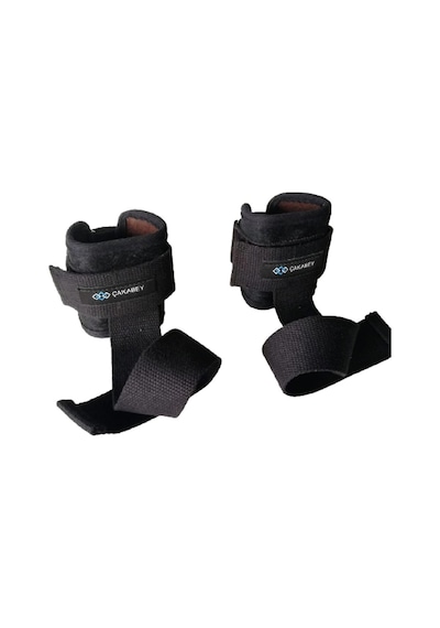 Lifting Straps Siyah Ağırlık Kaldırma Straps Pro Bilek Destekli 1 Çift Bar Kaldırma Kayışı