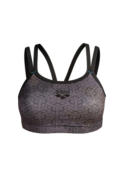 Arena Women's Bra Top Kadın Mayo Üstü Black Multı Black Multı