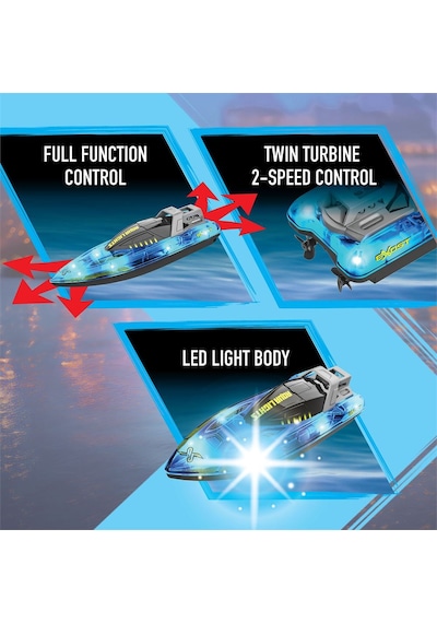 Silverlit Exost Aqua Lights Uzaktan Kumandalı Sürat Teknesi 20606