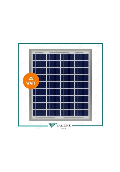 25W Watt Polikristal Güneş Paneli Lexron