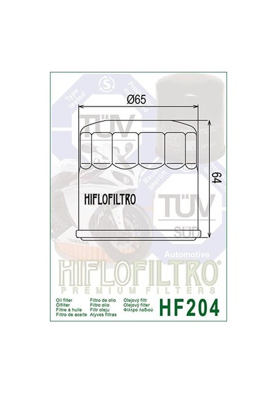 Hiflo Yamaha Mt-07 Tracer 2016-2024 Yağ Filtresi.