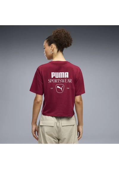 Puma Puma Class Relaxed Tee Kırmızı Kadın T-shirt