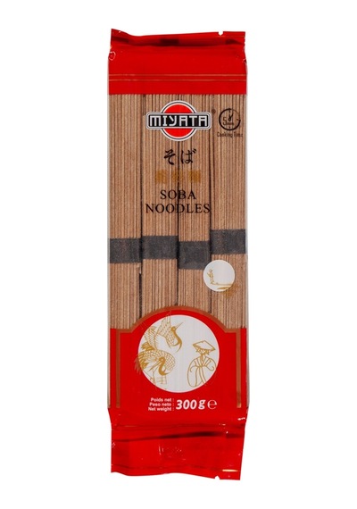 Miyata Soba Noodle 300g - Yüksek Lifli Ve Enerji Veren Japon Eriştesi - 4 Adet Tarı