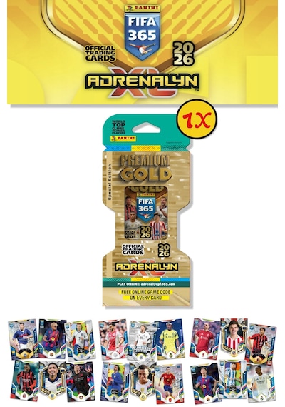 Panini Premium Gold 2026 Adrenalyn Xl Futbolcu Kartı Special Edition 1 Paket 10 Kart