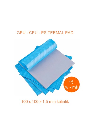 100 X 100 X 1,5 Mm Gri Termal İletken Pad - 15 W/m-k