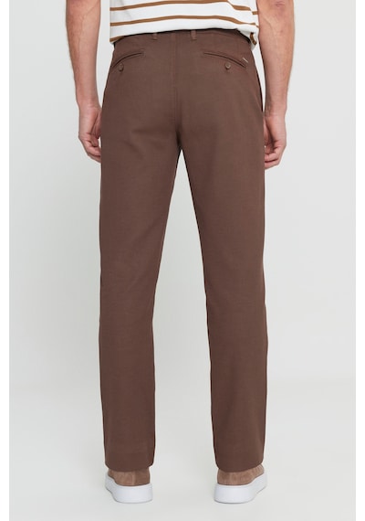 Erkek Vızon Pamuklu Comfot Fit Rahat Kesim Yan Cepli Armürlü Casual Esnek Pantolon Vızon
