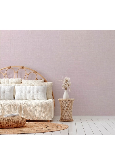 Sade Toz Pembe Dokulu 16 M2 Duvar Kağıdı 5526-2 Çok Renkli
