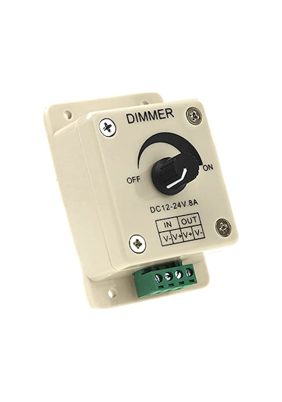 Dc Dimmer 12v-24v Led Ayarlayıcı 5050 3528 Led Şerit İçin Manuel Led Dimmer 12-24v 8a Dc Dimmer