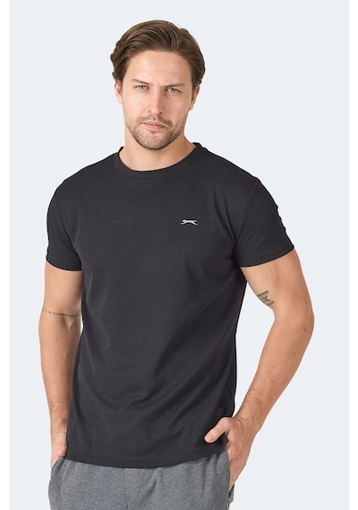 Slazenger OMAR KTN Erkek  Siyah Tişört
