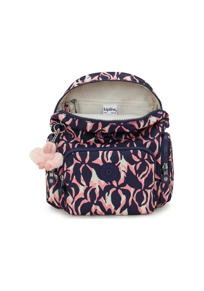 Kipling City Zip Mini Küçük Boy Sırt Çantası Desenli Çok Renkli