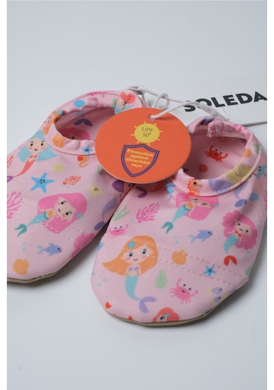 Soleda Uv Korumalı Kaydırmaz Bebek Çocuk Deniz Havuz Patiği Mermaid Magic Çok Renkli
