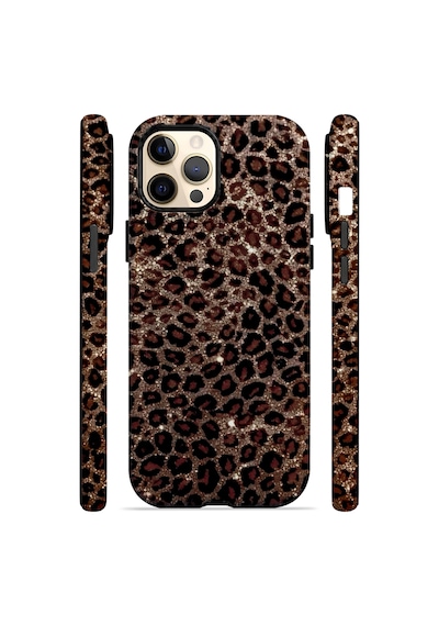 Velvoria Valestra Klasik Leopar Apple iPhone Uyumlu 12 Pro Max Darbe Korumalı Kılıf Valestra Select - Klasik Leopar