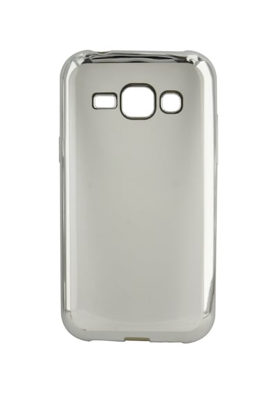 Chtech Samsung Galaxy J100 J1 Uyumlu Arka Koruma Arka Koruma Kılıf Gri Açık