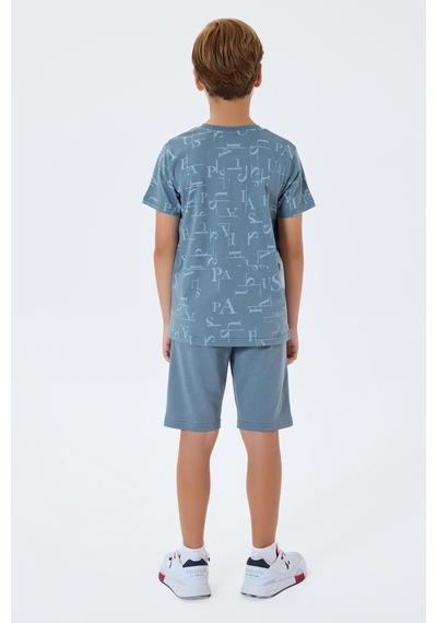 U.s. Polo Assn. Erkek Çocuk Mavi Bermuda Takım 5274-49776 Mavi