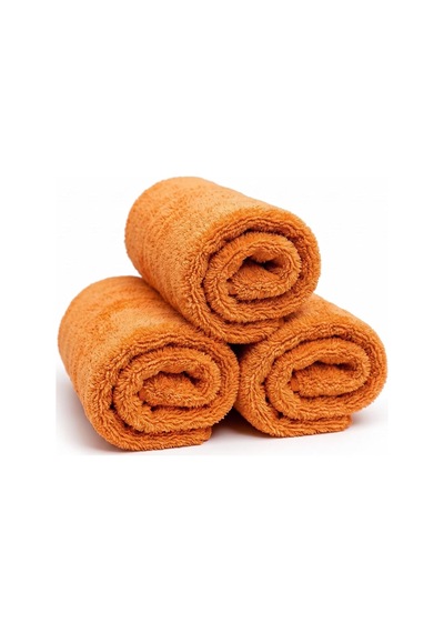 1600 Gsm Çift Taraflı Araç Kurulama Havlusu 70x50 Cm - Ultra Emici Mikrofiber Oto Bezi Turuncu