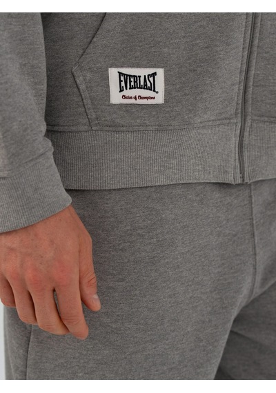 Everlast Heritage Champions Gri Unisex Full Zip Sweatshirt Koyu Gri Melanj