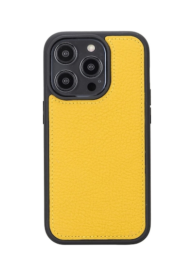 Apple Uyumlu   iPhone 14 Pro Deri Cüzdanlı Kılıf   Mwwn Fl12 Sarı